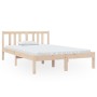 Estructura de cama madera maciza 120x190 cm de vidaXL, Camas y somieres - Ref: Foro24-814854, Precio: 90,99 €, Descuento: %