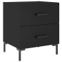 Nightstands 2 pcs black engineered wood 40x35x47.5 cm by vidaXL, Nightstands - Ref: Foro24-827311, Price: 94,48 €, Discount: %