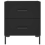 Nightstands 2 pcs black engineered wood 40x35x47.5 cm by vidaXL, Nightstands - Ref: Foro24-827311, Price: 94,48 €, Discount: %