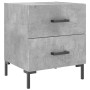 Bedside table 2 units in gray concrete engineered wood 40x35x47.5cm by vidaXL, Nightstands - Ref: Foro24-827317, Price: 86,31...