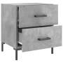 Mesita noche 2 uds madera ingeniería gris hormigón 40x35x47,5cm de vidaXL, Mesitas de noche - Ref: Foro24-827317, Precio: 86,...