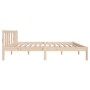 Estructura de cama madera maciza 120x190 cm de vidaXL, Camas y somieres - Ref: Foro24-814854, Precio: 90,99 €, Descuento: %