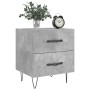 Concrete gray engineered wood bedside table 40x35x47.5 cm by vidaXL, Nightstands - Ref: Foro24-827300, Price: 43,99 €, Discou...