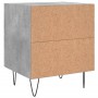 Mesita de noche madera ingeniería gris hormigón 40x35x47,5 cm de vidaXL, Mesitas de noche - Ref: Foro24-827300, Precio: 44,50...