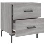 Mesitas noche 2 uds madera ingeniería gris Sonoma 40x35x47,5 cm de vidaXL, Mesitas de noche - Ref: Foro24-827321, Precio: 72,...