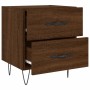 Brown oak engineered wood bedside table 40x35x47.5 cm by vidaXL, Nightstands - Ref: Foro24-827306, Price: 57,93 €, Discount: %