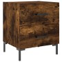 Mesita de noche madera ingeniería roble ahumado 40x35x47,5 cm de vidaXL, Mesitas de noche - Ref: Foro24-827318, Precio: 48,50...