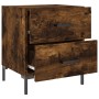 Smoked oak engineered wood bedside table 40x35x47.5 cm by vidaXL, Nightstands - Ref: Foro24-827318, Price: 48,50 €, Discount: %