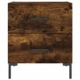 Smoked oak engineered wood bedside table 40x35x47.5 cm by vidaXL, Nightstands - Ref: Foro24-827318, Price: 48,50 €, Discount: %