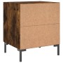 Smoked oak engineered wood bedside table 40x35x47.5 cm by vidaXL, Nightstands - Ref: Foro24-827318, Price: 48,50 €, Discount: %