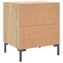 Mesita de noche madera de ingeniería roble Sonoma 40x35x47,5 cm de vidaXL, Mesitas de noche - Ref: Foro24-827314, Precio: 47,...