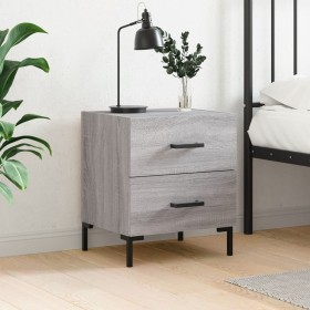 Bedside table in gray Sonoma engineered wood, 40x35x47.5 cm by vidaXL, Nightstands - Ref: Foro24-827320, Price: 49,37 €, Disc...