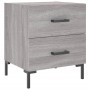 Bedside table in gray Sonoma engineered wood, 40x35x47.5 cm by vidaXL, Nightstands - Ref: Foro24-827320, Price: 49,37 €, Disc...