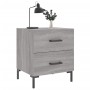 Bedside table in gray Sonoma engineered wood, 40x35x47.5 cm by vidaXL, Nightstands - Ref: Foro24-827320, Price: 49,37 €, Disc...