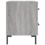 Mesita de noche madera de ingeniería gris Sonoma 40x35x47,5 cm de vidaXL, Mesitas de noche - Ref: Foro24-827320, Precio: 49,3...