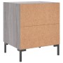 Mesita de noche madera de ingeniería gris Sonoma 40x35x47,5 cm de vidaXL, Mesitas de noche - Ref: Foro24-827320, Precio: 49,3...