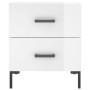 Nightstand 2 pcs glossy white engineered wood 40x35x47.5cm by vidaXL, Nightstands - Ref: Foro24-827313, Price: 94,65 €, Disco...