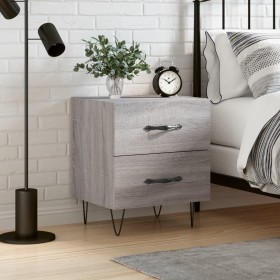 Sonoma gray engineered wood bedside table 40x35x47.5 cm by vidaXL, Nightstands - Ref: Foro24-827304, Price: 36,99 €, Discount: %