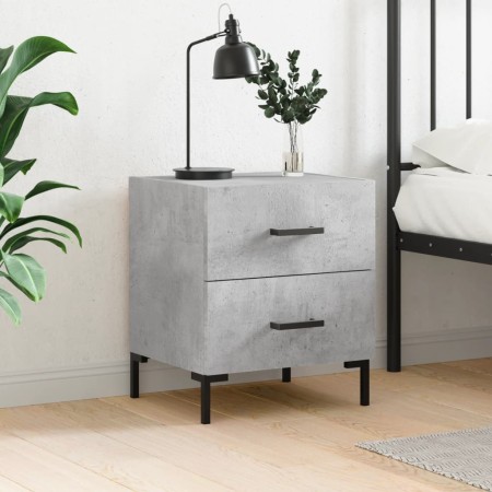 Concrete gray engineered wood bedside table 40x35x47.5 cm by vidaXL, Nightstands - Ref: Foro24-827316, Price: 47,99 €, Discou...