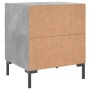 Concrete gray engineered wood bedside table 40x35x47.5 cm by vidaXL, Nightstands - Ref: Foro24-827316, Price: 47,99 €, Discou...