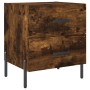 Mesita de noche madera ingeniería roble ahumado 40x35x47,5 cm de vidaXL, Mesitas de noche - Ref: Foro24-827334, Precio: 37,95...