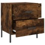 Engineered smoked oak wood bedside table 40x35x47.5 cm by vidaXL, Nightstands - Ref: Foro24-827334, Price: 37,95 €, Discount: %