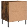 Mesita de noche madera ingeniería roble ahumado 40x35x47,5 cm de vidaXL, Mesitas de noche - Ref: Foro24-827334, Precio: 37,99...