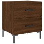 Engineered wood brown oak bedside table 40x35x47.5 cm by vidaXL, Nightstands - Ref: Foro24-827322, Price: 49,37 €, Discount: %