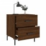 Nightstand 2 pcs oak brown engineered wood 40x35x47.5 cm by vidaXL, Nightstands - Ref: Foro24-827323, Price: 65,64 €, Discoun...