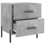 Concrete gray engineered wood bedside table 40x35x47.5 cm by vidaXL, Nightstands - Ref: Foro24-827332, Price: 51,30 €, Discou...