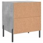 Concrete gray engineered wood bedside table 40x35x47.5 cm by vidaXL, Nightstands - Ref: Foro24-827332, Price: 51,30 €, Discou...