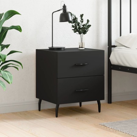 Black engineered wood nightstand 40x35x47.5 cm by vidaXL, Nightstands - Ref: Foro24-827342, Price: 49,10 €, Discount: %