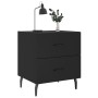 Black engineered wood nightstand 40x35x47.5 cm by vidaXL, Nightstands - Ref: Foro24-827342, Price: 49,10 €, Discount: %