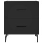 Black engineered wood nightstand 40x35x47.5 cm by vidaXL, Nightstands - Ref: Foro24-827342, Price: 49,10 €, Discount: %