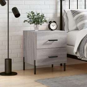 Bedside table in gray Sonoma engineered wood, 40x35x47.5 cm by vidaXL, Nightstands - Ref: Foro24-827336, Price: 43,99 €, Disc...