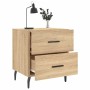 Mesita noche 2 uds madera ingeniería roble Sonoma 40x35x47,5 cm de vidaXL, Mesitas de noche - Ref: Foro24-827347, Precio: 88,...