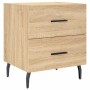 Mesita noche 2 uds madera ingeniería roble Sonoma 40x35x47,5 cm de vidaXL, Mesitas de noche - Ref: Foro24-827347, Precio: 88,...