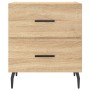 Nightstand 2 pcs engineered wood Sonoma oak 40x35x47.5 cm by vidaXL, Nightstands - Ref: Foro24-827347, Price: 88,81 €, Discou...