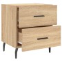 Mesita noche 2 uds madera ingeniería roble Sonoma 40x35x47,5 cm de vidaXL, Mesitas de noche - Ref: Foro24-827347, Precio: 88,...