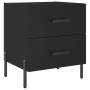 Nightstands 2 pcs black engineered wood 40x35x47.5 cm by vidaXL, Nightstands - Ref: Foro24-827327, Price: 101,52 €, Discount: %