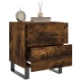 Nightstand 2 pcs engineered wood smoked oak 40x35x47.5cm by vidaXL, Nightstands - Ref: Foro24-827367, Price: 66,51 €, Discoun...