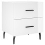 Glossy white engineered wood bedside table 40x35x47.5cm by vidaXL, Nightstands - Ref: Foro24-827344, Price: 38,25 €, Discount: %