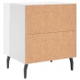 Glossy white engineered wood bedside table 40x35x47.5cm by vidaXL, Nightstands - Ref: Foro24-827344, Price: 38,25 €, Discount: %