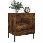 Nightstand 2 pcs engineered wood smoked oak 40x35x47.5cm by vidaXL, Nightstands - Ref: Foro24-827335, Price: 75,99 €, Discoun...