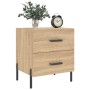 Mesita noche 2 uds madera ingeniería roble Sonoma 40x35x47,5 cm de vidaXL, Mesitas de noche - Ref: Foro24-827331, Precio: 92,...