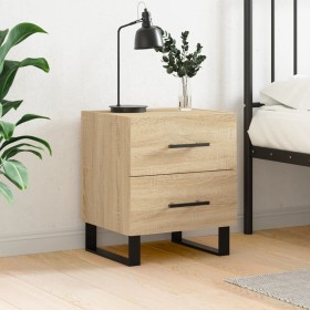 Sonoma oak engineered wood bedside table 40x35x47.5 cm by vidaXL, Nightstands - Ref: Foro24-827362, Price: 63,99 €, Discount: %