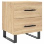 Sonoma oak engineered wood bedside table 40x35x47.5 cm by vidaXL, Nightstands - Ref: Foro24-827362, Price: 63,59 €, Discount: %