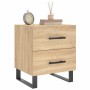 Sonoma oak engineered wood bedside table 40x35x47.5 cm by vidaXL, Nightstands - Ref: Foro24-827362, Price: 63,59 €, Discount: %