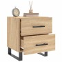 Sonoma oak engineered wood bedside table 40x35x47.5 cm by vidaXL, Nightstands - Ref: Foro24-827362, Price: 63,59 €, Discount: %