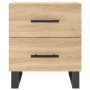 Sonoma oak engineered wood bedside table 40x35x47.5 cm by vidaXL, Nightstands - Ref: Foro24-827362, Price: 63,59 €, Discount: %